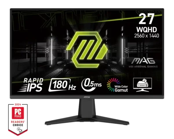 MONITOR MSI MAG 275QF, 27" QHD, 180Hz, 0.5ms, DisplayPort 1.4, HDMI 2.0b