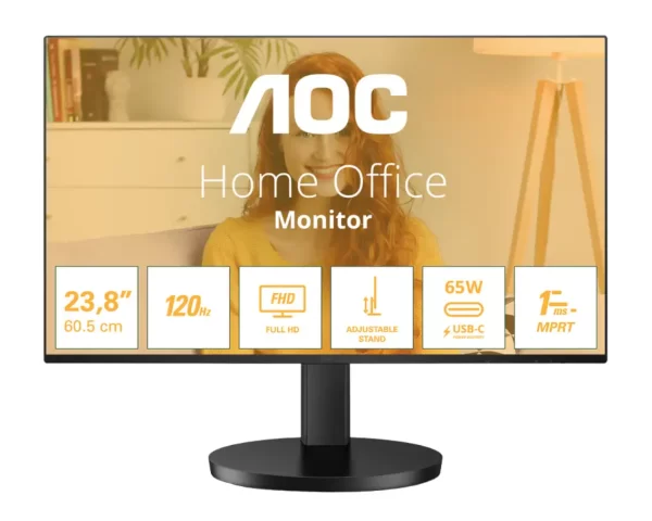 AOC 24B3CF2 23,8", HDMI, USB-C, HAS, zvuč., USB