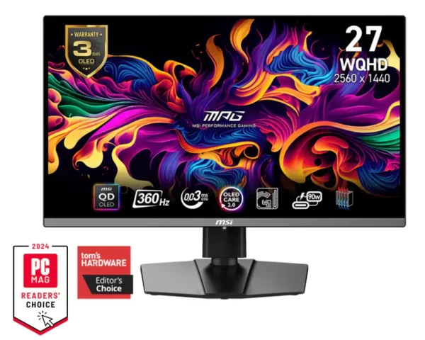 MONITOR 27" MSI MPG 271QRX QD-OLED 360Hz WQHD, 9S6-3CD79A-001