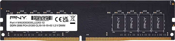 PNY DIMM 16GB DDR4 2666MHz, MD16GSD42666-SB