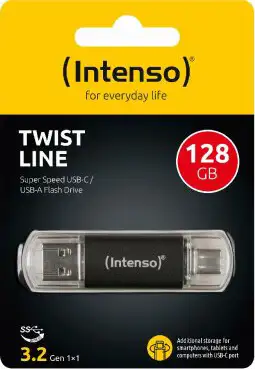 USB stick Intenso 3.2 Flash Drive #3539491 128GB, Twist Line