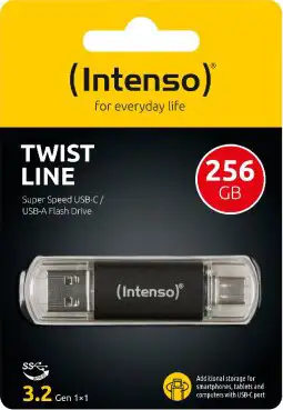USB stick Intenso 3.2 Flash Drive #3539492 256GB, Twist Line