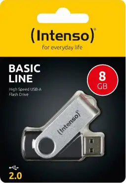 USB stick Intenso 2.0 Flash Drive #3503460 8GB, Basic Line