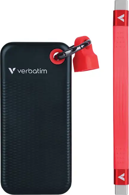 Vanjski SSD 1TB 3.2 Gen2 USB-C Verbatim 32192 blister crno crveni - Slika 4