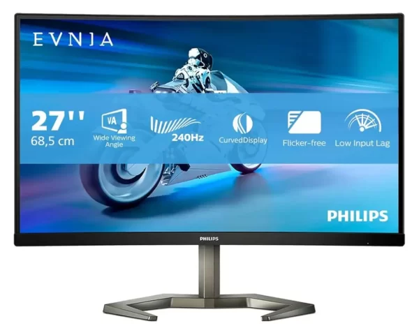 Philips 27" Evnia Curved Gaming Monitor FHD, 2xHDMI, DP, 240Hz, 27M1C5200W
