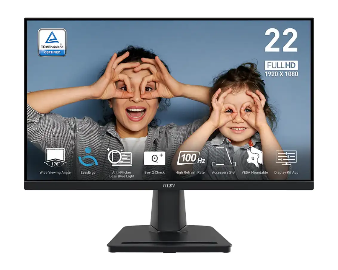 MONITOR 22" MSI PRO MP225V FHD VA 100Hz
