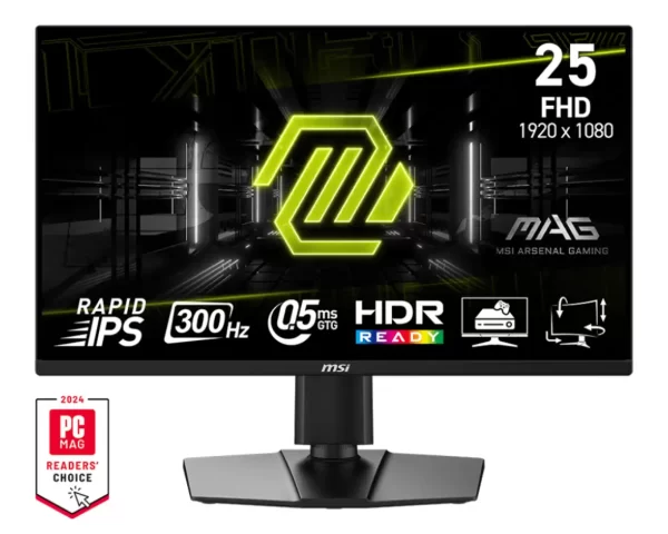 MONITOR MSI MAG 255PXF, 24.5" FHD 300Hz, Display Port, HDMI, 3.5mm Jack, Zvučnici