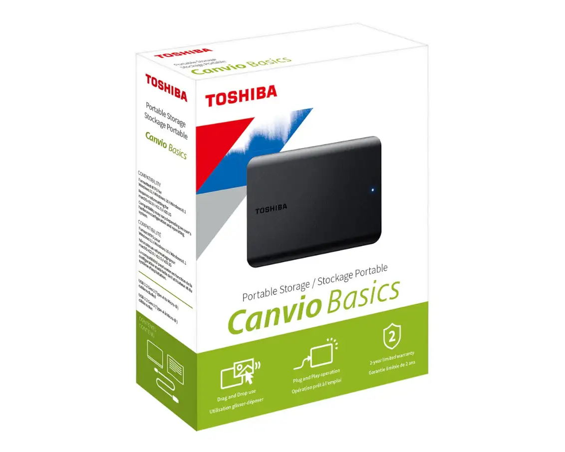CANVIO BASICS 2.5 4TB black, USB 3.2, HDTB540EK3CA