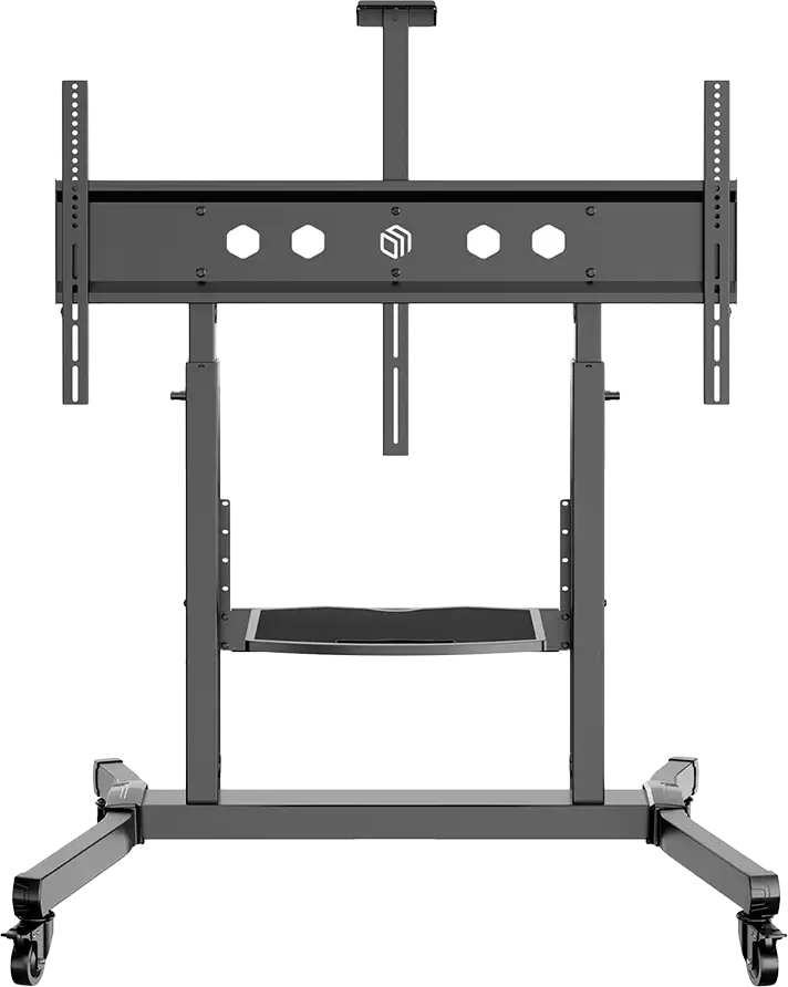 ONKRON Mobile TV Stand Rolling TV Cart for 50 to 100-Inch Screens up to 120 kg, black