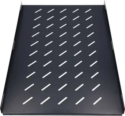 Extralink 1U 750mm Fixed shelf, 19", 752x472mm, for 1000mm depth cabinets, Black