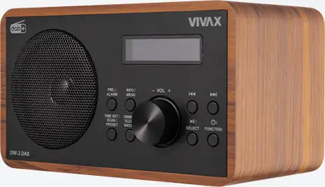 VIVAX VOX RADIO DW-2 DAB OAK - Slika 2