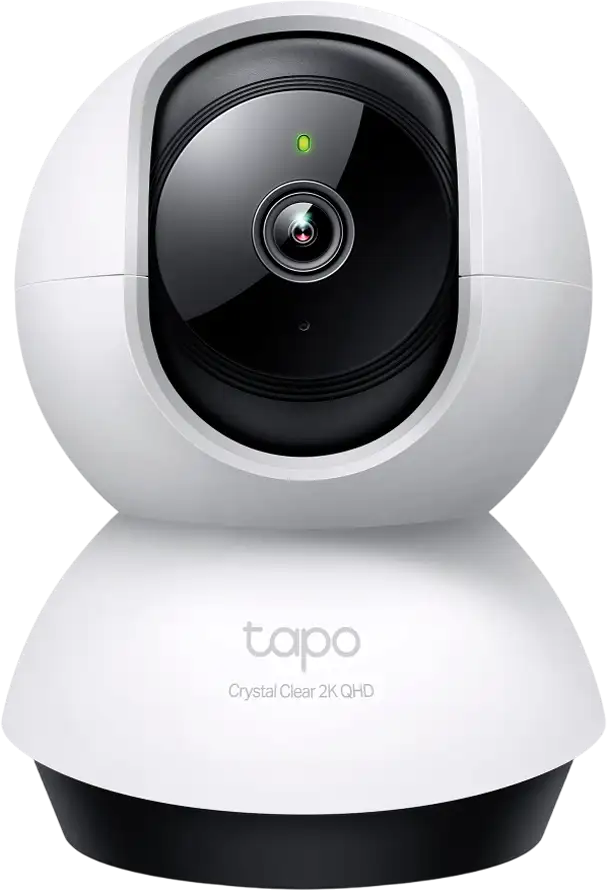 Pan/Tilt AI Home Security Wi-Fi CameraSPEC:2K QHD (2560x1440), 2.4 GHz, Horizontal 360o FEATURE: Pan/Tilt, Smart AI Detection and Notifications (motion, people, pets, cars, abnormal sound), Motion Tr
