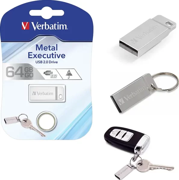 Verbatim USB2.0 Store'n'Go Metal Executive 64GB, srebrni