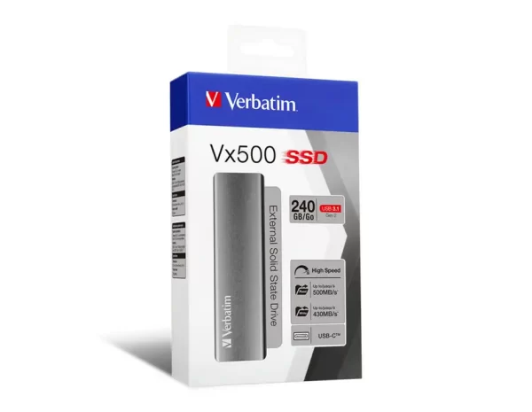 Verbatim Vx500 240GB SSD vanjski disk USB3.2 Gen2