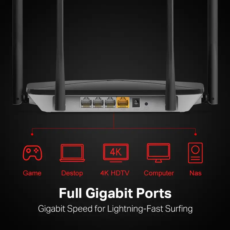 Mercusys AC1300 Wireless Dual Band Gigabit Router - Slika 4