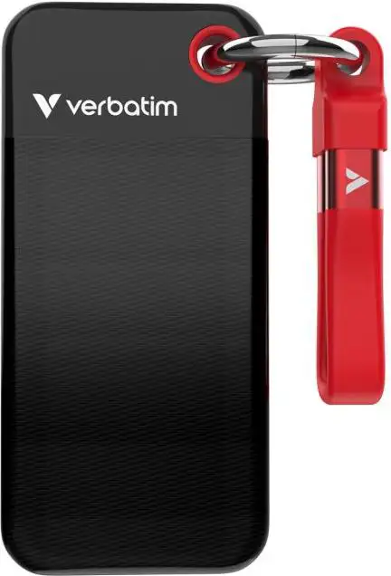 Vanjski SSD 1TB 3.2 Gen2 USB-C Verbatim 32192 blister crno crveni - Slika 3