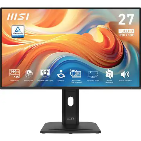 MONITOR 27" MSI PRO MP275PG E14, 144Hz, 9S6-3PE49M-001