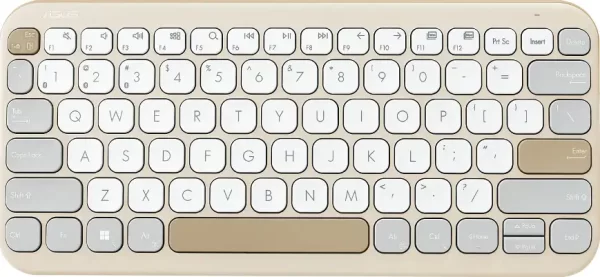 ASUS KW100, bežična tipkovnica, bež, 90XB0880-BKB170