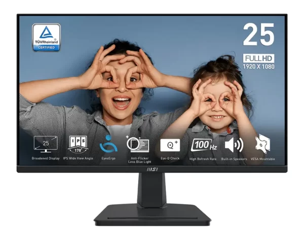 Monitor 25 MSI PRO MP251 24,5" IPS/1ms/100Hz/HDMI-VGA/zvučnici, PRO MP251
