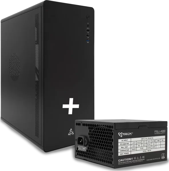 KUĆIŠTE SBOX PCC-500B ATX + NAPAJANJE PSU-400