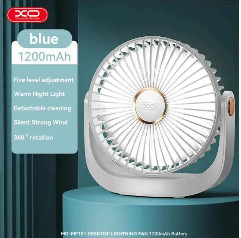 PRIJENOSNI STOLNI VENTILATOR XO ROTACIJA 180 MF101 BIJELI