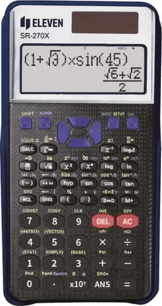 Kalkulator tehnički 10+2mjesta 417 funkcija Eleven SR-270X crni 000055740