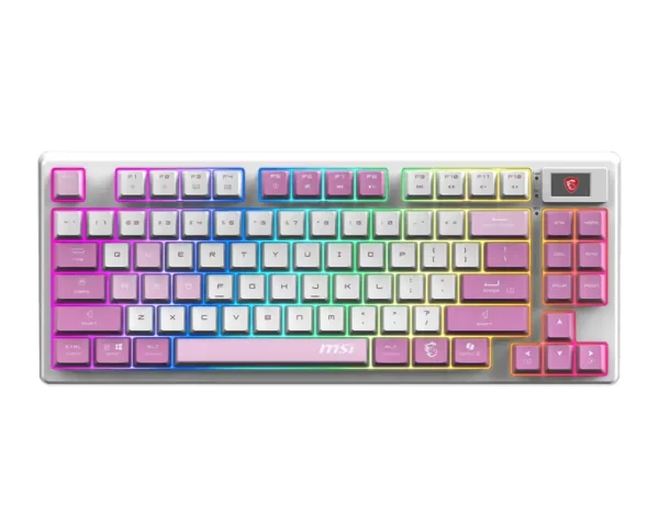 MSI FORGE GK600 TKL GAMING TIPKOVNICA, BEŽIČNA. LJUBIČASTA, MEHANIČKA, PBT TIPKE, US TIPKE