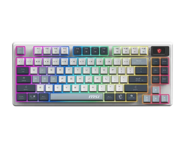 MSI FORGE GK600 GAMING TIPKOVNICA, BEŽIČNA, BOJA NEBA, MEHANIČKA, PBT TIPKE, ZAŠTITA OD GHOSTINGA, US TIPKE