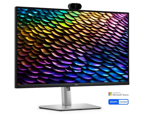 Monitor Dell Pro 27" Konferencijski, QHD, 100Hz, DP, HDMI, USB, SPK, RJ-45, CAM, MIC, 3Y, P2726DEB