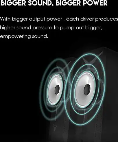 ZVUČNIK GAMING FANTECH BLUETOOTH + 3.5 mm + USB TRIFECTA GS301 RGB CRNI - Slika 2