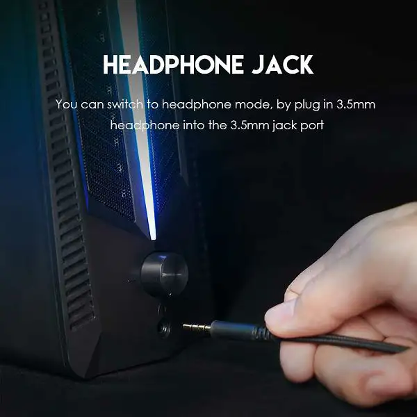 ZVUČNIK GAMING FANTECH BLUETOOTH + 3.5 mm + USB TRIFECTA GS301 RGB CRNI - Slika 4