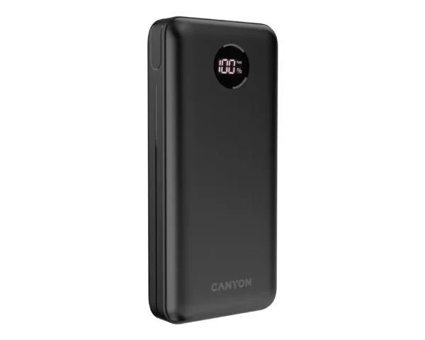 CANYON power bank PB-2002 LED 20000 mAh PD 20W QC 3.0 Black
