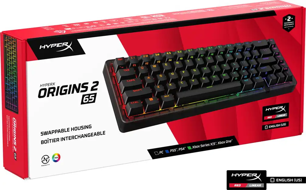 HP HyperX Origins 2 65 - Gaming Keyboard , B4QS3AA