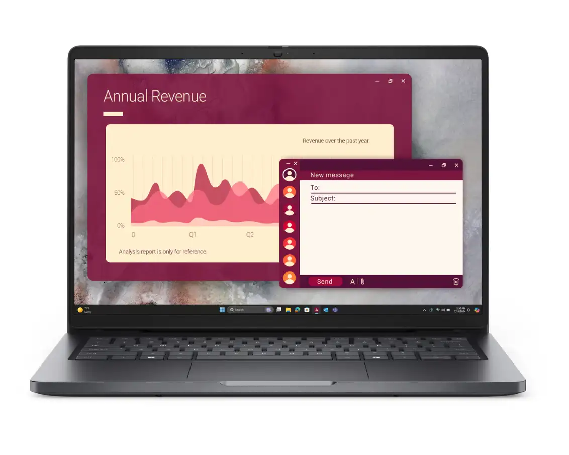 DELL NOTEBOOK PRO 14, 14" FHD+, INTEL CORE ULTRA 5 235U, 16GB DDR5, 512GB NVMe, WINDOWS 11 PRO