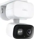 Tapo Indoor/Outdoor Home Security Wi-Fi Camera, Max. Resolution: 2304x1296px, microSD Card Slot (Up to 512 GB), Live View, Vivid Colors, Sound and Light Alarm, Local and Cloud Storage