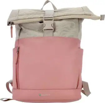 Ruksak Swiss Only s preklopnim (roll-top) zatvaranjem 29x12x45cm 16L rozo bež SO-124-PBEIGE