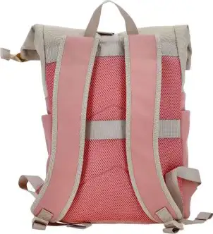 Ruksak Swiss Only s preklopnim (roll-top) zatvaranjem 29x12x45cm 16L rozo bež SO-124-PBEIGE - Slika 2