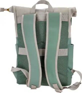 Ruksak Swiss Only s preklopnim (roll-top) zatvaranjem 29x12x45cm 16L zelena bež SO-124-GBEIGE - Slika 2