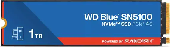 Western Digital 1 TB M.2 SSD, Blue SN5100 Gen. 4x4
