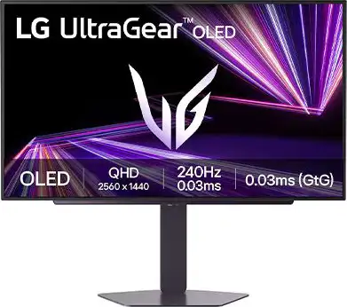 LG OLED 27GX704A, QHD, 280Hz, HDMI, DP, HAS, glare
