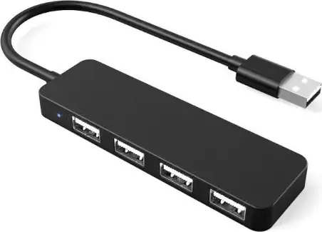 Asonic HUB 4port, USB2.0, crni