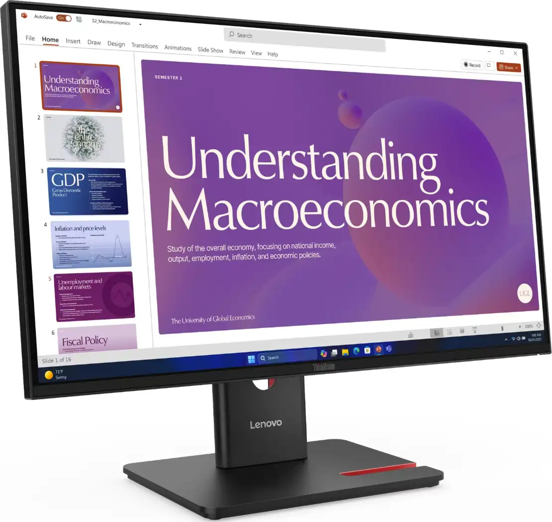 Lenovo T24D-40 FHD IPS, HDMI, DP, USB-C, zvučnici, 64B9GAT1EU