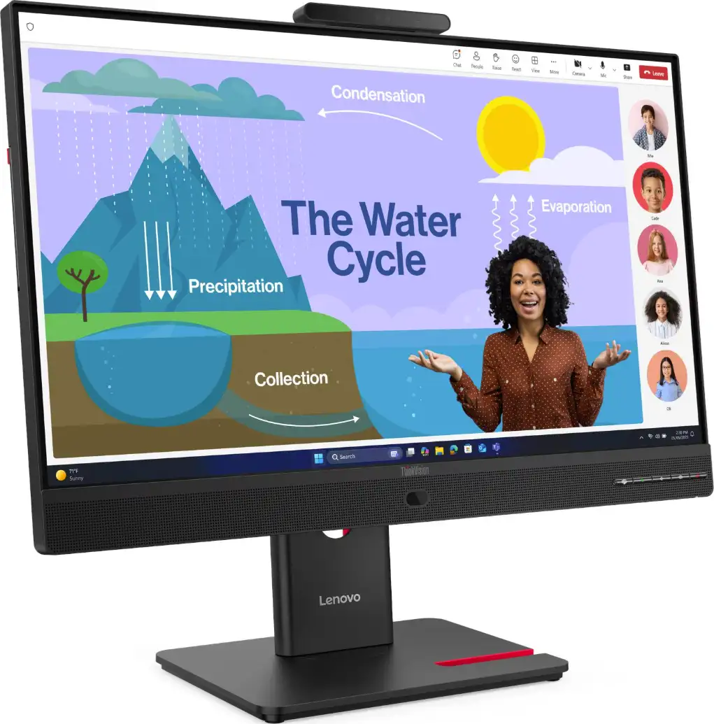Lenovo T24D-4v FHD IPS, HDMI, DP, USB-C, kamera, 64B7UAT1EU