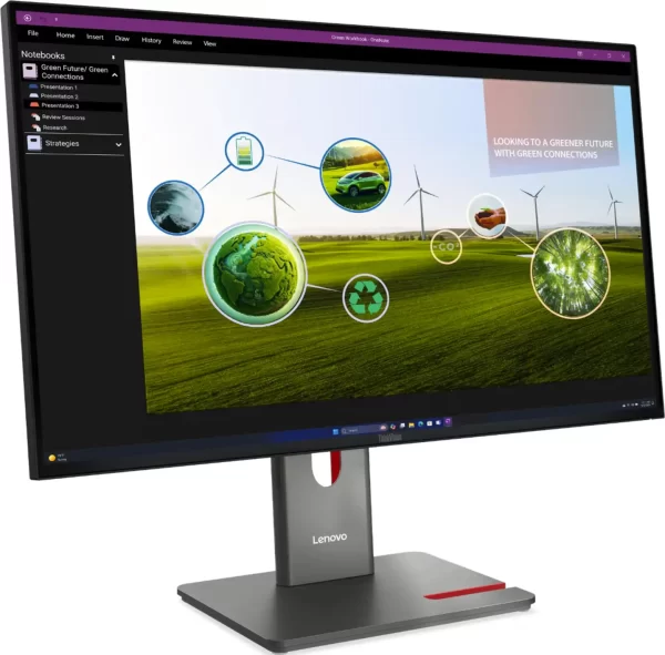 Lenovo P27Q-40 QHD IPS, HDMI, DP, USB-C, pivot, 64A7GAT6EU