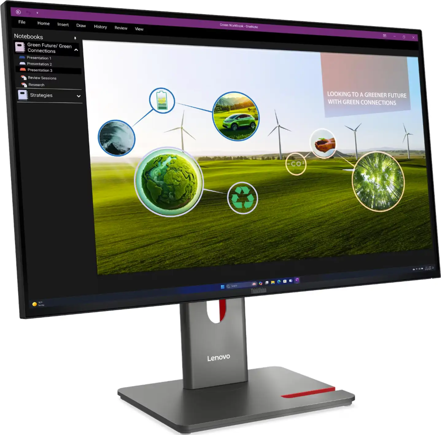 Lenovo P27Q-40 QHD IPS, HDMI, DP, USB-C, pivot, 64A7GAT6EU