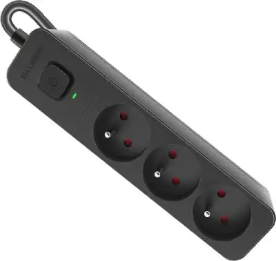 Produžni kabel Defender SFS 131, zaštita od prenapona, 1.5m, 3 utičnice, crni 99456
