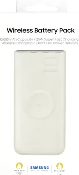 PRENOSIVA BATERIJA POWER BANK ORIGINAL SAMSUNG 10Ah SFC 25W U2510XUEG BEŽ BLIST