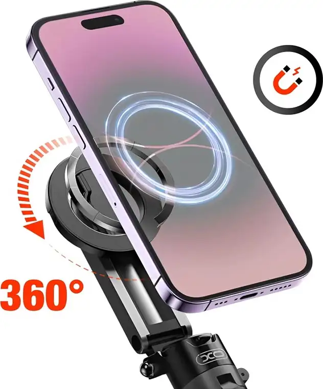 PAMETNI SELFI STATIV XO BLUETOOTH MAGNETSKI KOMPAKTAN 4u1 SS24 CRNI - Slika 3