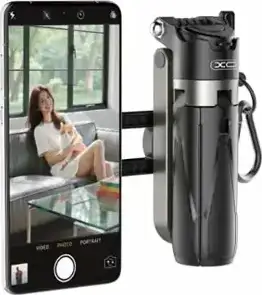 PAMETNI SELFI STATIV XO BLUETOOTH MAGNETSKI KOMPAKTAN 4u1 SS24 CRNI - Slika 2