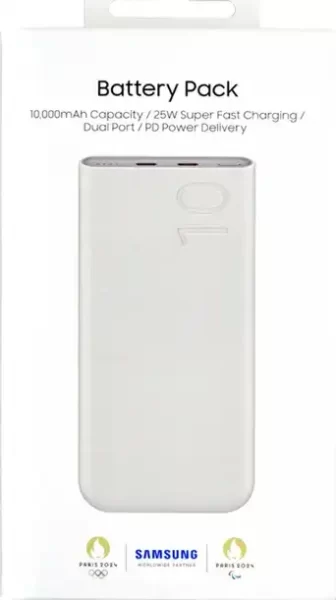 PRENOSIVA BATERIJA POWER BANK ORIGINAL SAMSUNG 10Ah SFC 25W P3400XUEG BEŽ BLIST